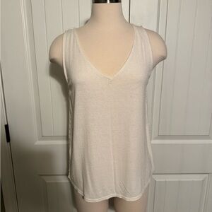 Miss Me Cream Sleeveless Tank Top